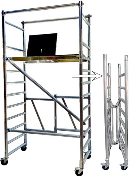 Сгъваемо Алуминиево скеле - AS5000 - 4.3м раб.височина